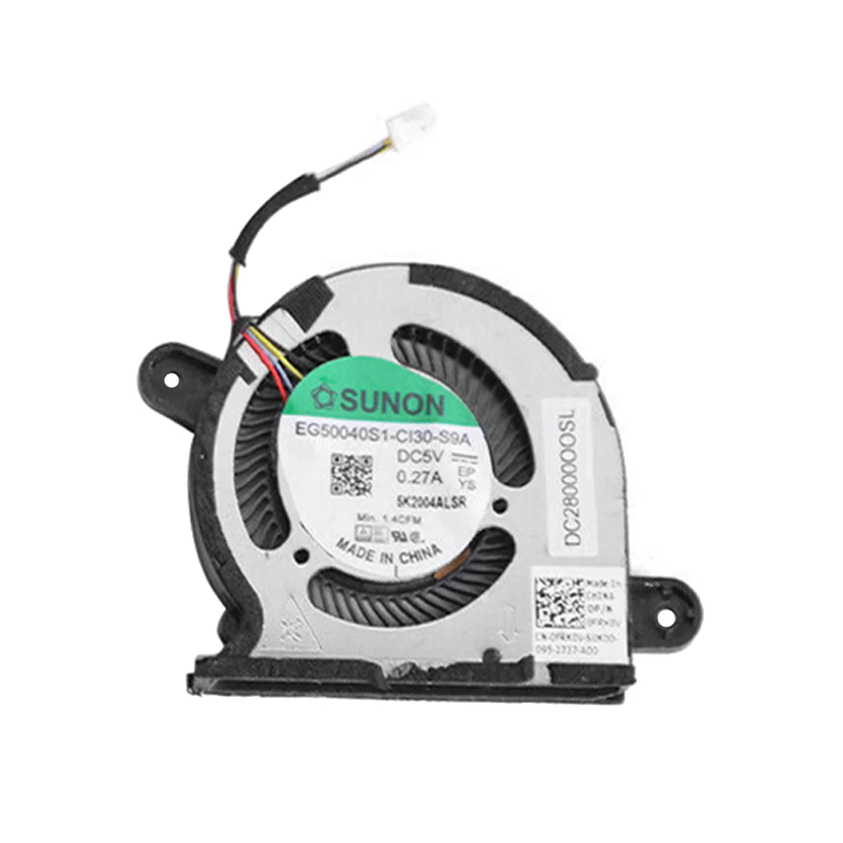 พัดลมทำความเย็นซีพียูจีพี2ชิ้นสำหรับ Dell XPS 2020 13 9300พัดลมทำความเย็นซีพียู0FRK0V 0WX28K พัดลมหม้อน้ำ EG50040S1-CI30-S9A