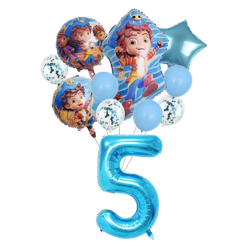 Santiago Balloon Boy gry przygodowe dekoracja urodzinowa pirat Baby Shower aktywność Decor prezent dla dzieci materiały konkursowe