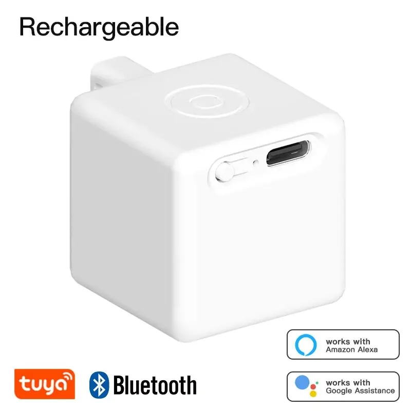 Tuya Bluetooth Rechargeable Switch Fingerbot Socket Bot Lights Garage Curtains Robot Remoter Alexa Google Home Voice Assistant