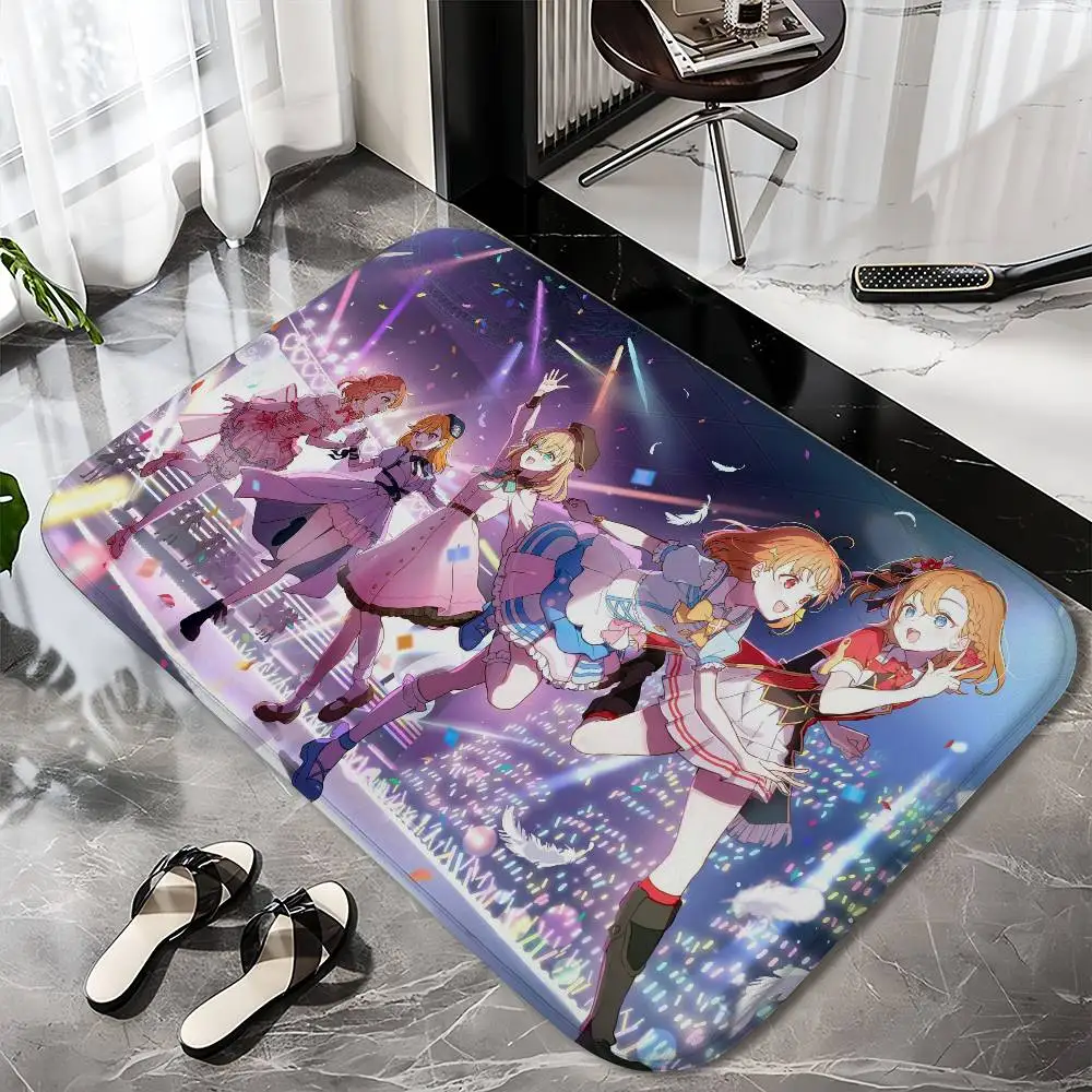 

Love Live School Idols Floor Mat Printed Large Carpets Room And Bedroom Carpets Bathroom Anti Slip Door MATS Small Carpets