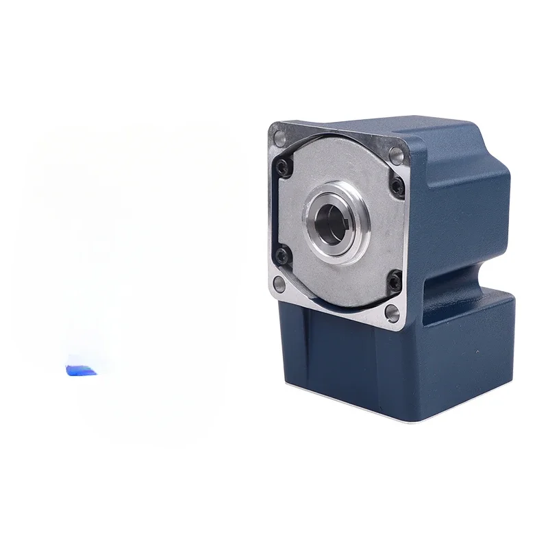 Motor gear reducer solid shaft output arc bevel right angle L type reduction gearbox