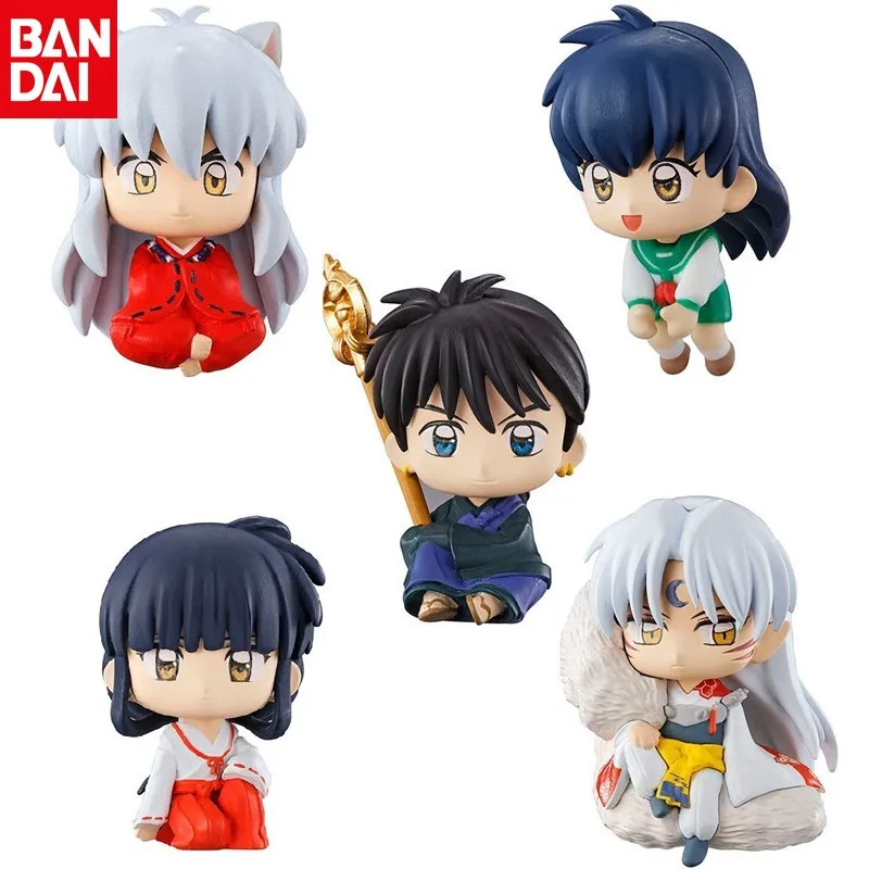 

Bandai Inuyasha Hug Data Cable First Edition Sesshomaru Kikyo Sitting Ornament Figure Animation Brand New Authentic Gift