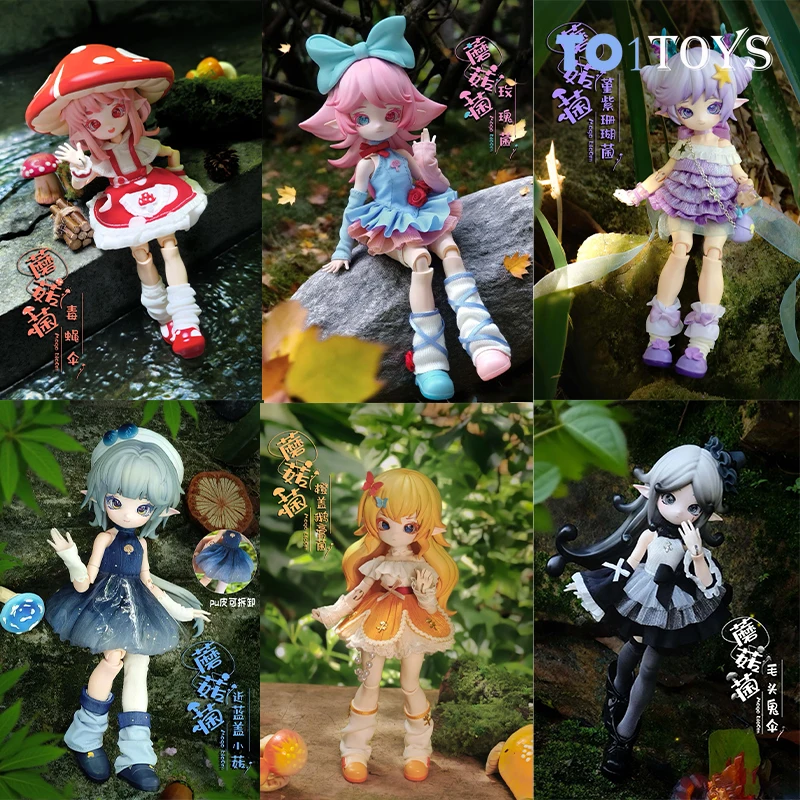 

Pre-Sale Original Mushroom Fungus Series 1/12 Bjd Blind Box Toys Joint Movable Exquisite Mystery Box Action Figure Gifts