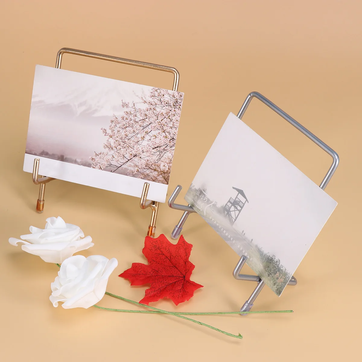 

3 PCS Storage Rack Journal Stand Magazine Dish for Display Book Holder Geometric