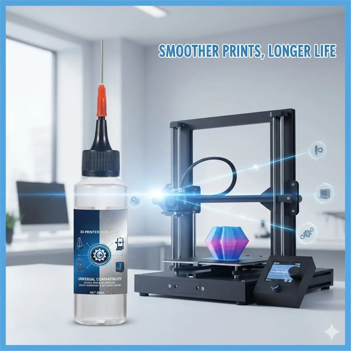 【CYBER MONDAY】3D Printer Lubricating Oil - Lubricant for Linear Rails, Screws and Bearings, Reduce Friction and Noise