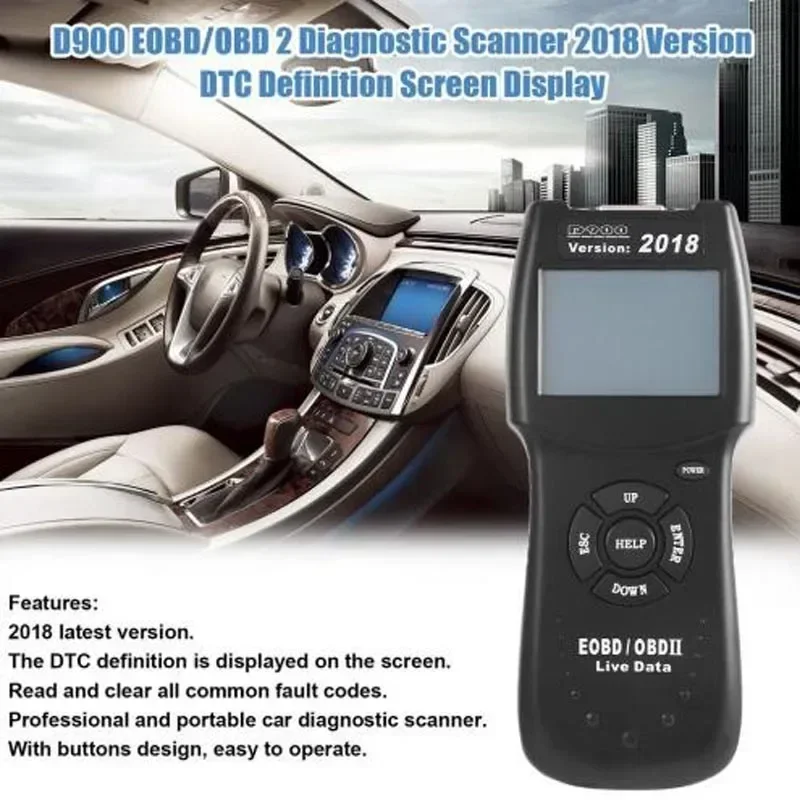 Newest V2021 OBD2 Scanner D900 Car Auto Diagnostic Interface Read Car Engine Live Data D900 CAN-BUS SCAN Pro Hot Selling