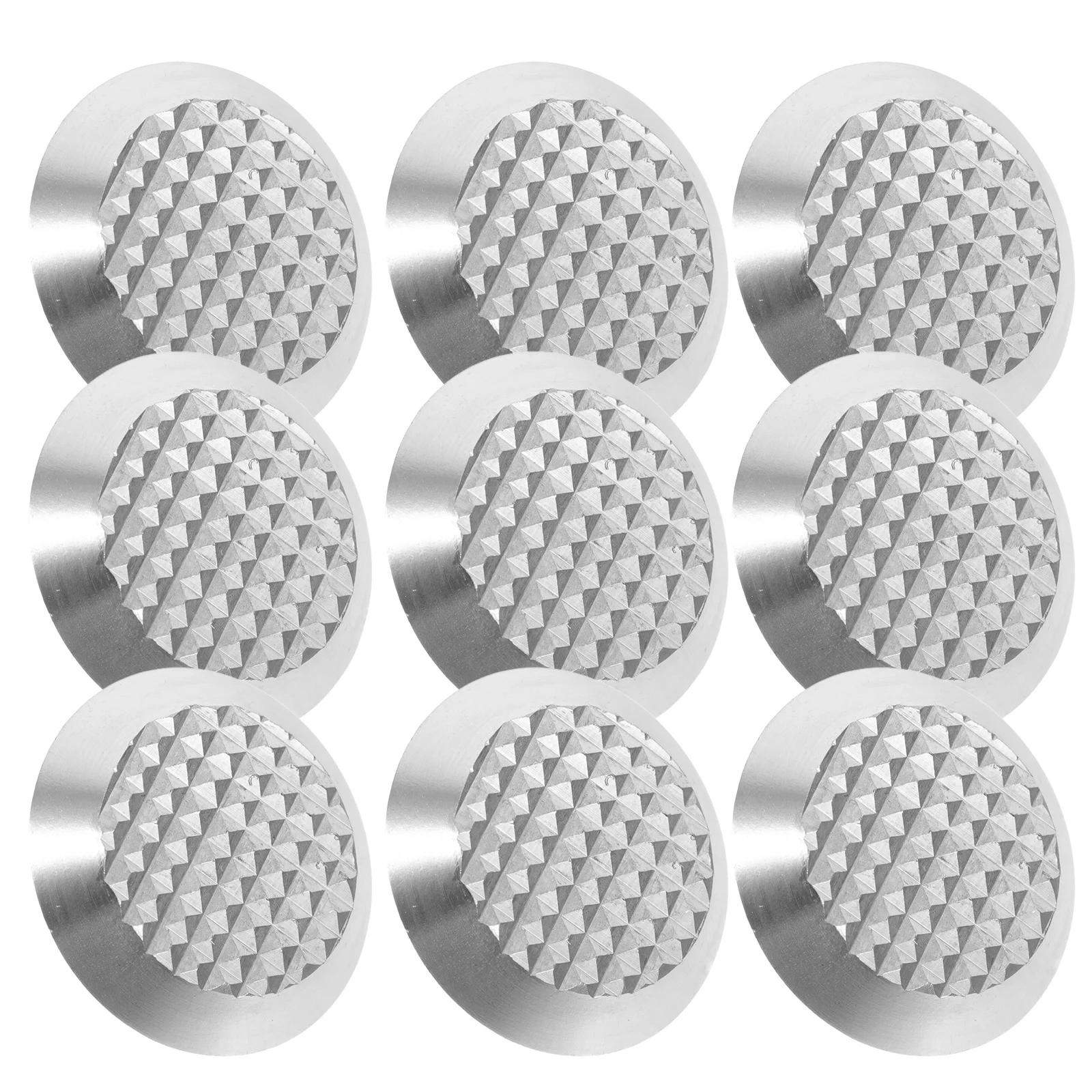 10pcs Blind Road Nail Tactile Warning Indicator 304 Stainless Steel Antislip for Sidewalk Subway Airport Safety Guidance