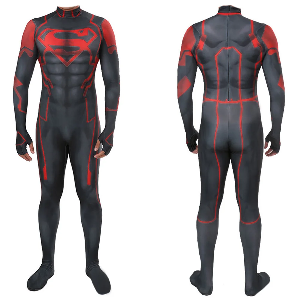 

Superhero Bodysuit Cosplay Costume Men of Steel Super Man Bodysuits Halloween Costume Spandex Zentai Suit Cosplay for Adult Boys