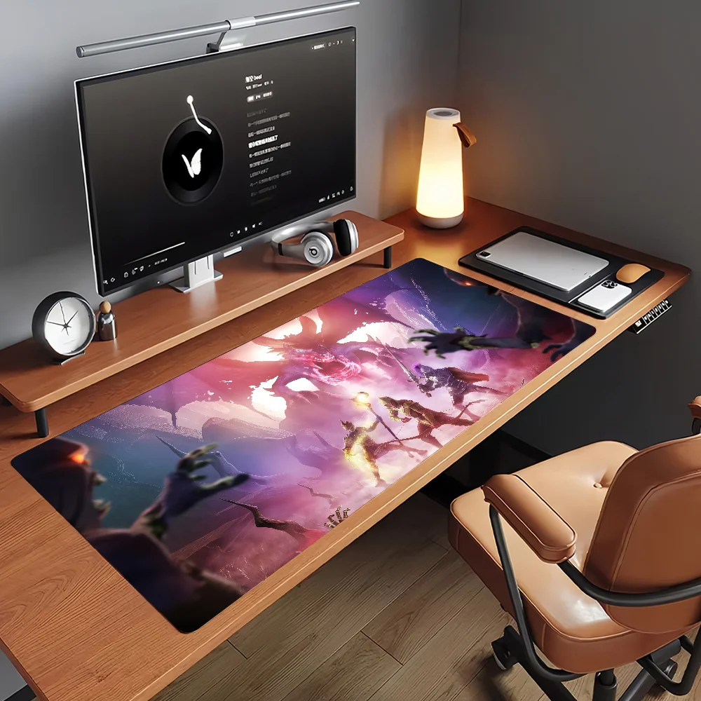 R-RunescapeS Mouse Pad Non-slip Locking Edge DeskMat PC Laptop Accessories Rubber Office Keyboard Game Carpet 350x900x3mm