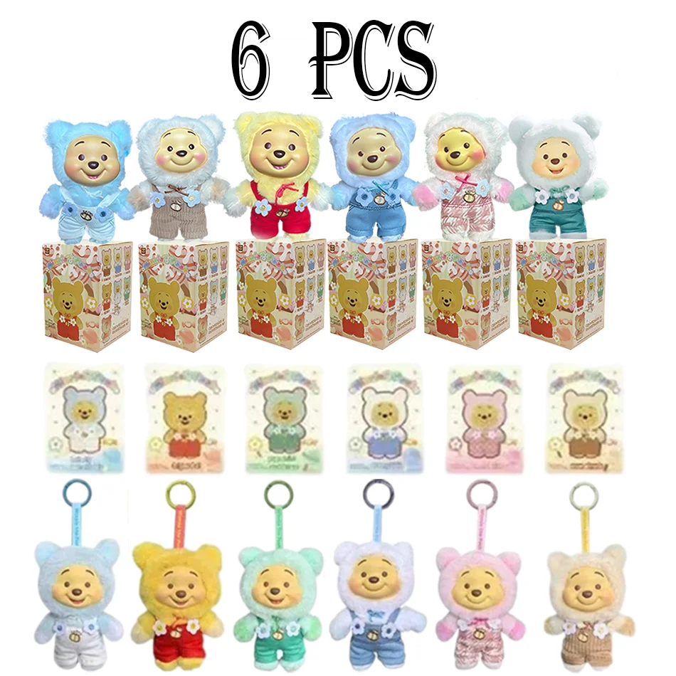 

Новая серия Miniso Winnie The Pooh Candy, слепая коробка, милый виниловый кулон с лицом, кукла-медведь Pupu, модная трендовая игрушка, подарок для детей