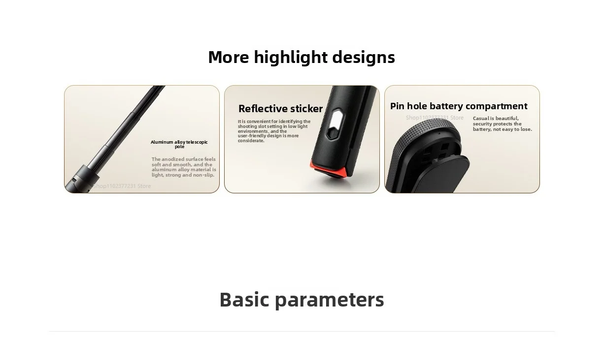 Original Xiaomi Zoom Boden-Selfie-Stick mit Bluetooth-Fernbedienung, Tragbares Multifunktionales Stativ – Detail 9
