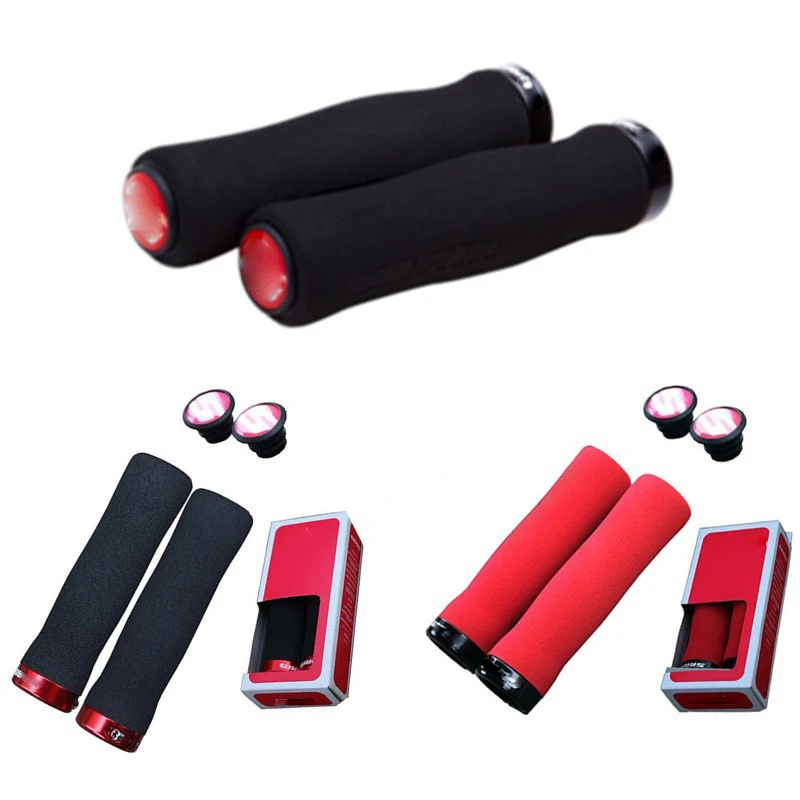 

Bicycle Grips MTB Silicone Sponge Handlebar Grips Anti-skid Shock-absorbing Soft Bike Grips Ultraight Cycling Handlebar