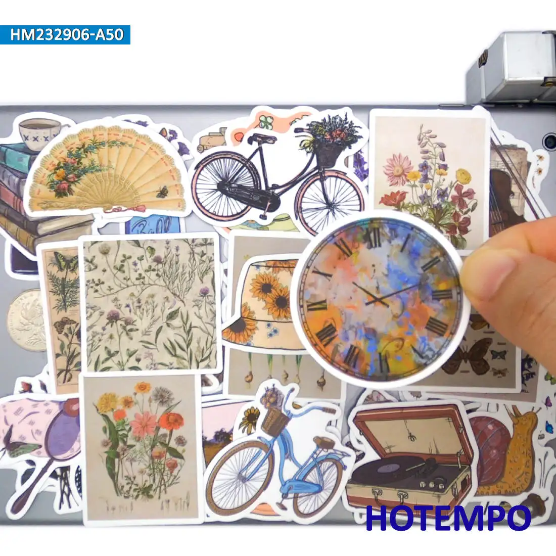 20/30/50Pieces Nostalgic Items Vintage Objects Country Life Stickers for Journal Scrapbook Luggage Car Bike Phone Laptop Sticker