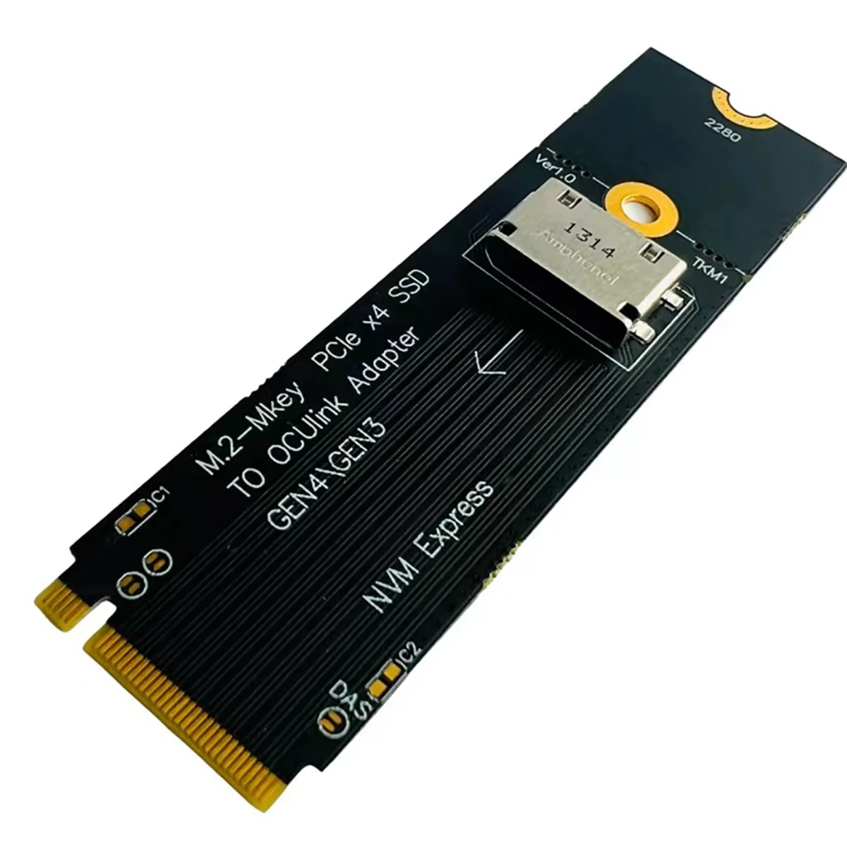 

M.2 NVME to U.2 Oculink SFF-8612 Adapter PCI-E NGFF Multi-Function Convenience Adapter GEN4