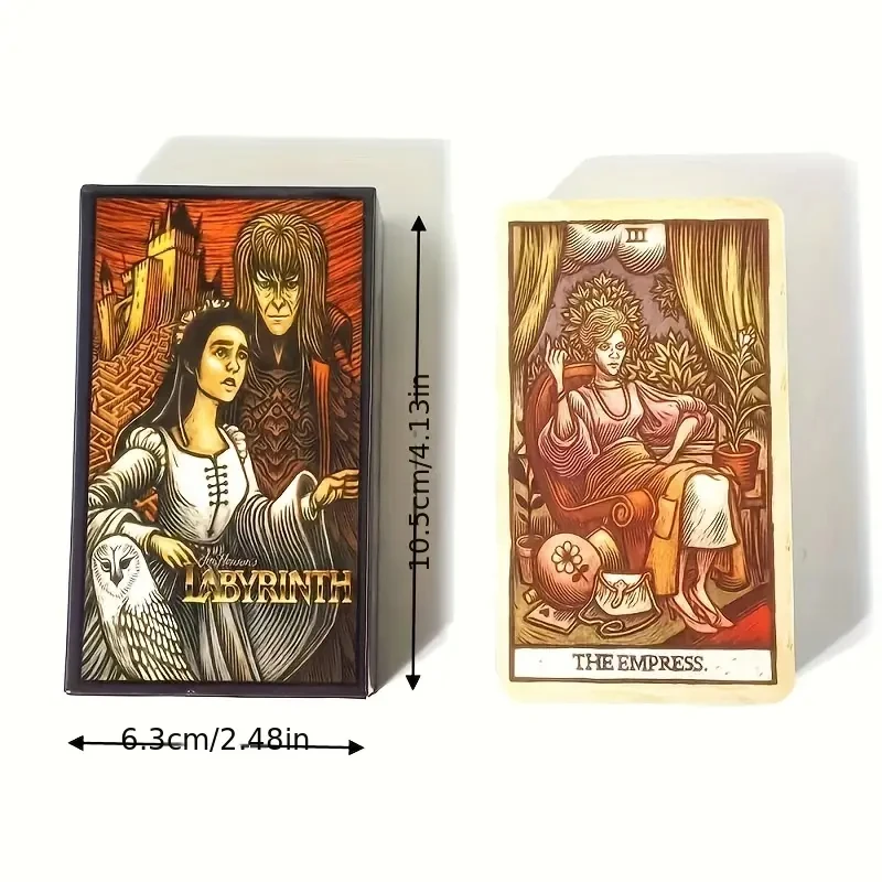 New Labyrinth Tarot Card Game Maze Tarot English Card Game - Unique Maze Design - 78 Cards - For Tarot Enthusiasts & Game Lovers