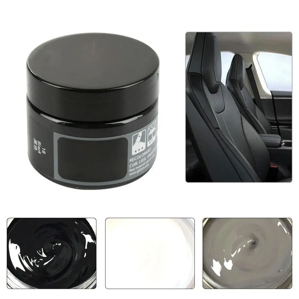 Car Leather Repair Kit Liquid Skin Recoloring Balm Rips Restoration Set Tool Shoes Scratch Auto No Repair Seat Holes Heat C C0G2