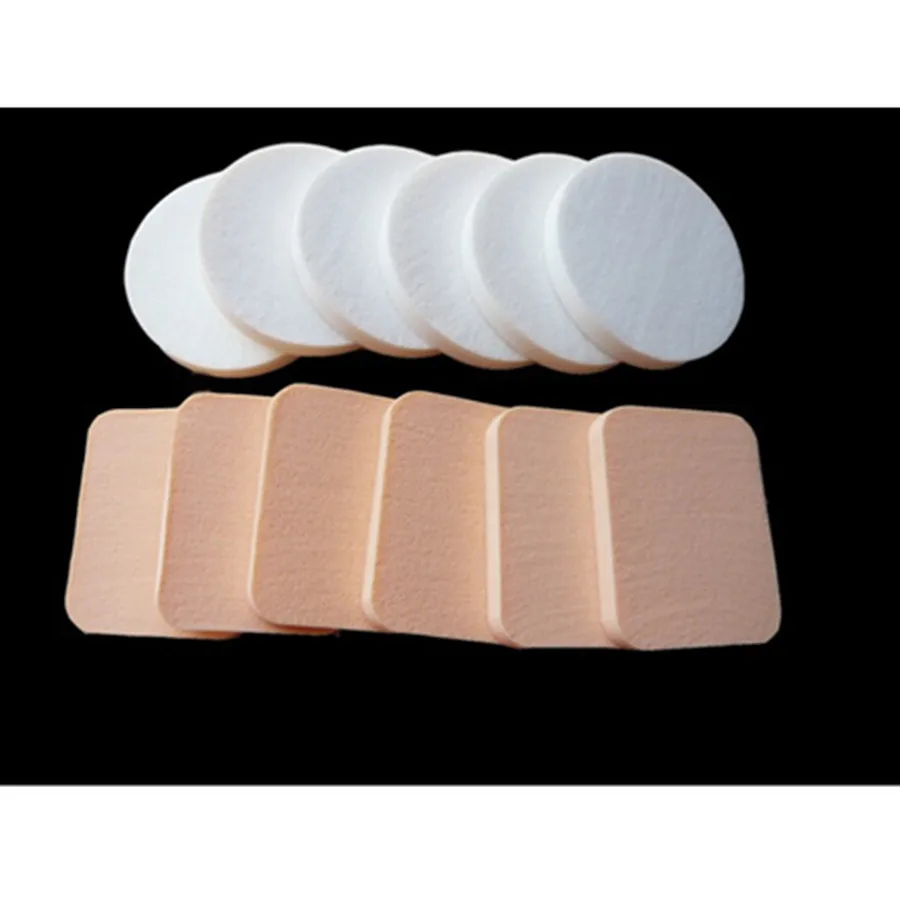 2 ชิ้นแต่งหน้า Fiber Face Wash ฟองน้ําทําความสะอาดเครื่องสําอางค์พัฟ Para Aplicar พจนานุกรมฐานพัฟ Pincel เครื่องมือแต่งหน้าอุปกรณ์เสริม