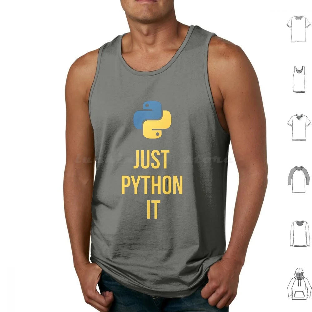 Python Programming Tank Tops Vest Sleeveless Developer Python Language Logo Coder Programming Coding Programmer Code