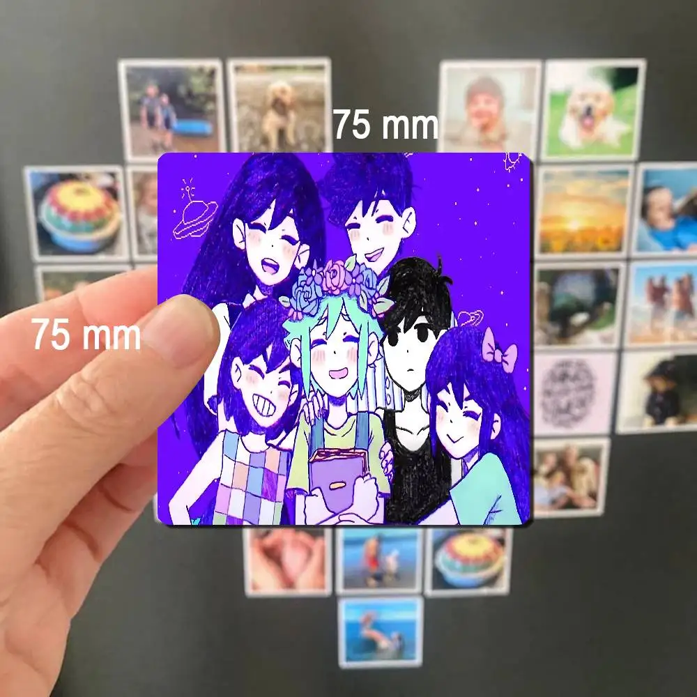 أنيمي نمط لعبة Omori منتجات المغناطيس شخصية التسامي مغناطيس الثلاجة المطبخ