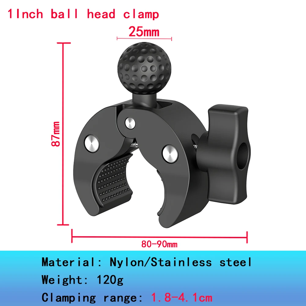 Podwójny uchwyt ramowy do mocowania RAM Mount na głowicę kulową 25 mm 1 cal, uchwyt na telefon - rower, motocykl, kamera sportowa, przedłużka ramy. — zdjęcie produktu 5