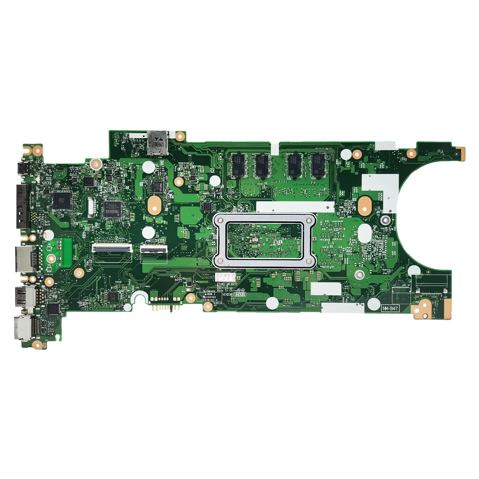 For Lenovo Thinkpad T480S Laptop Motherboard CPU I7-8650U NM-B471 Mainboard FRU 02HL810 02HL838 02HL858 01YU174