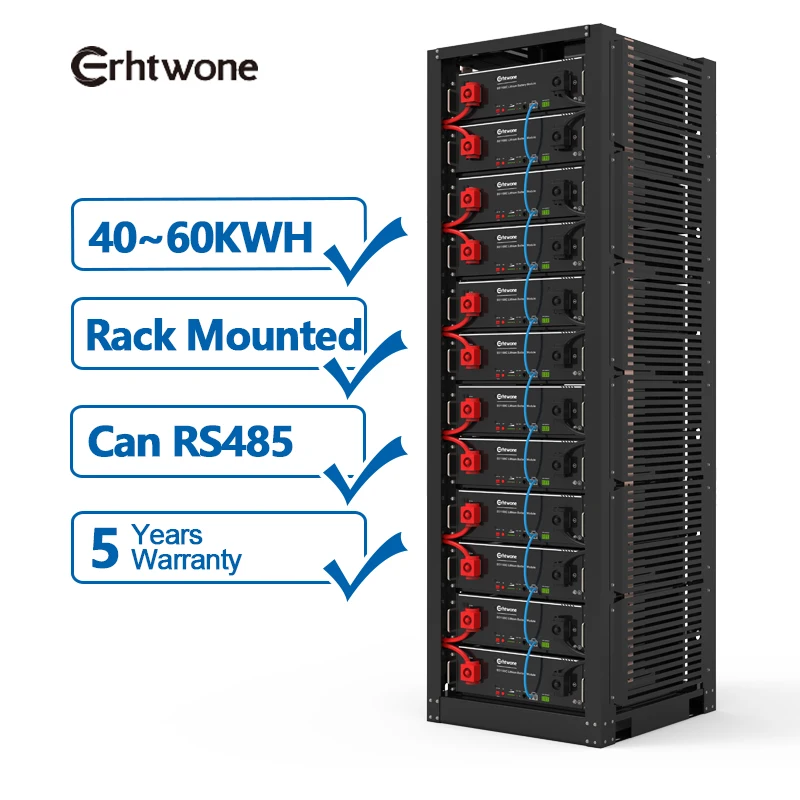 High Efficiency  Series 48V 800Ah 1200Ah 40kWh 60kWh Solar Battery For Energy Storage System