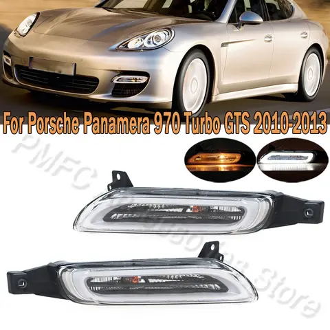 포르쉐 파나메라 970 터보 GTS 2010-2013 97063108302 97063108403용 자동차 DRL LED 주간 주행등 방향지시등 안개등