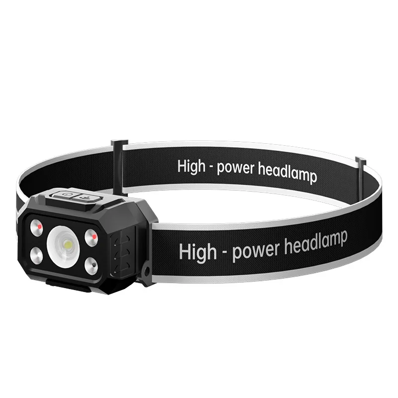 Smart Motion Sensor LED Headlamp Strong Light Outdoor Long Battery Life Charging for Fishing Emergency Work for Night Fishing