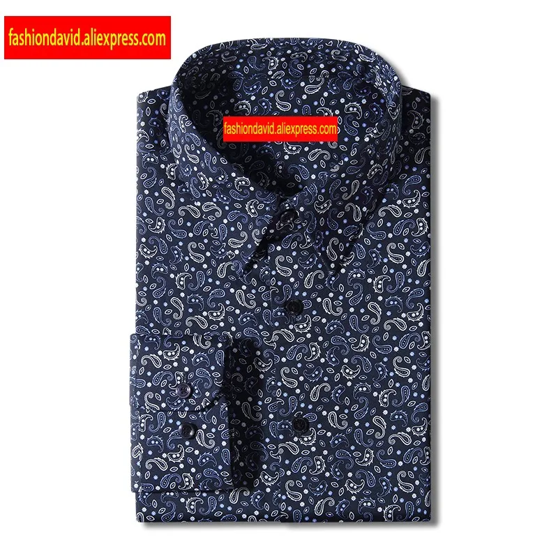 

Custom Tailor Made Men's Bespoke Shirts Business Formal Wedding Casual Ware Blouse Floral Cotton Dress Designer Paisley Flower