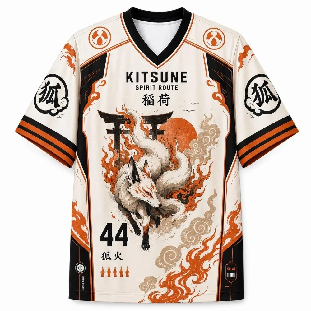 Fuchsmuster 3D-Druck Sport Schnelltrocknend Atmungsaktiv Herren V-Ausschnitt T-Shirt Outdoor Street Casual Mode Y2K Team Training Eltern-Kind-Oberteil – Detail 2