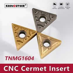 TNMG16 TNMG160404 TNMG160408 KT60 KT6020 Carbide Insert for Cermet WTJNR/L External Turning Tool Blade Lathe Parts CNC Cutter