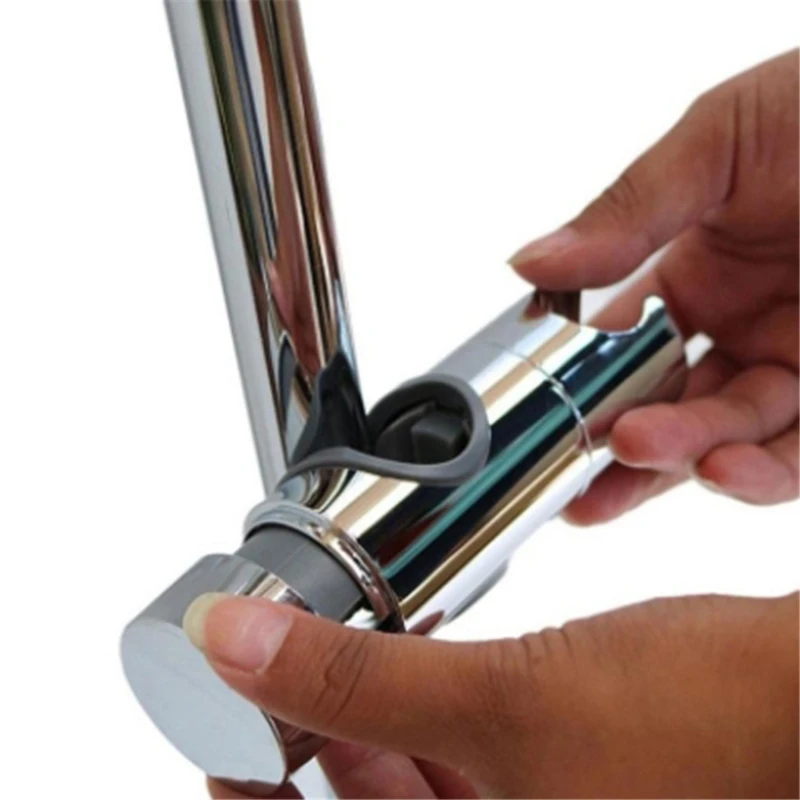 Staffa per doccia universale supporto per binario doccia 22 ~ 25mm supporto per soffione doccia cromato in ABS accessori per il bagno regolabili