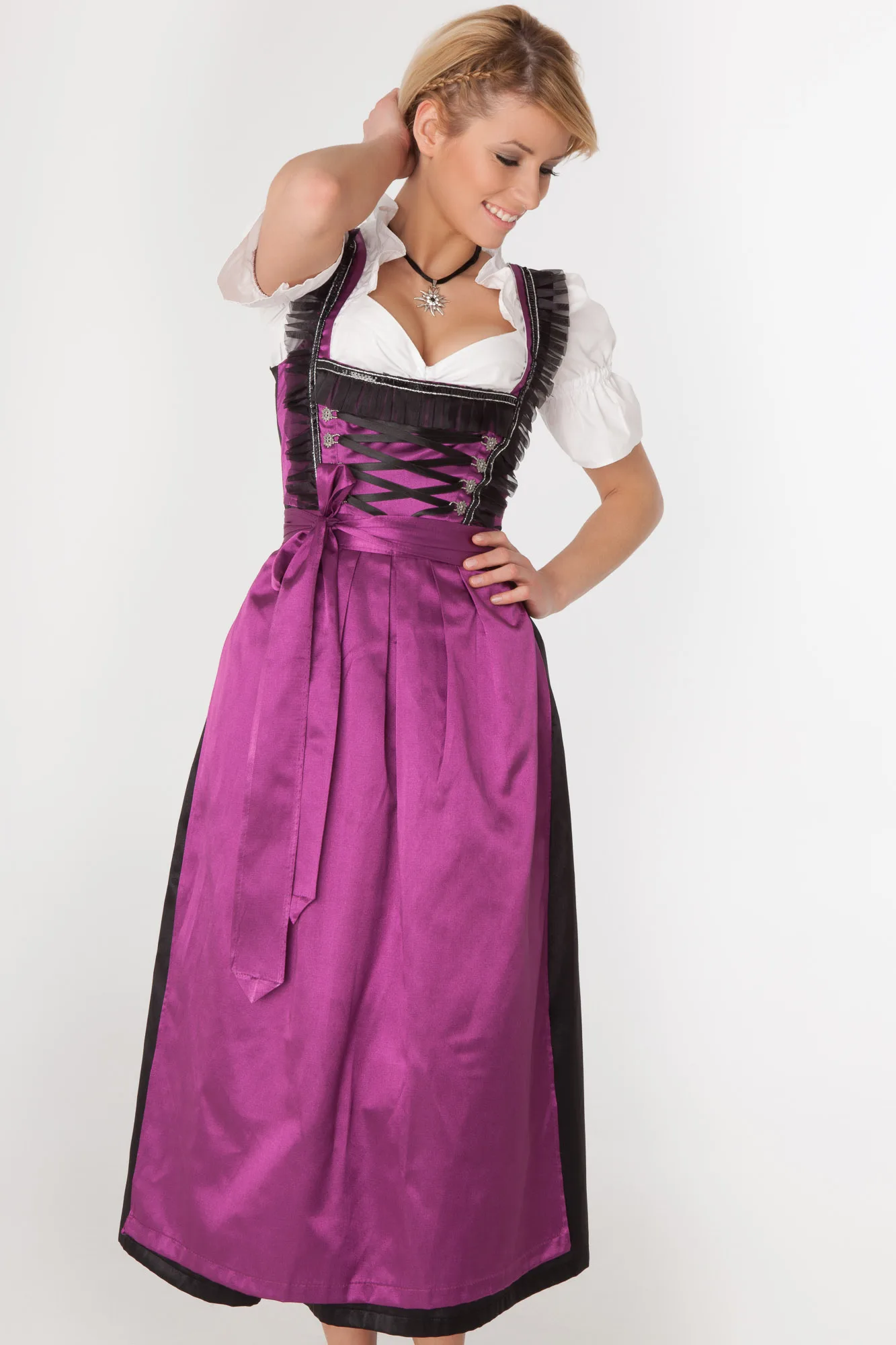 Groot formaat Halloween biermeisje Dr Beierse traditionele nationale kostuum Dames meid Outfit Oktoberfest etnisch toneelkostuum