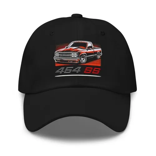 454 SS Chevy Dad Hat – Classic 1990 C1500 Muscle Truck Baseball Cap