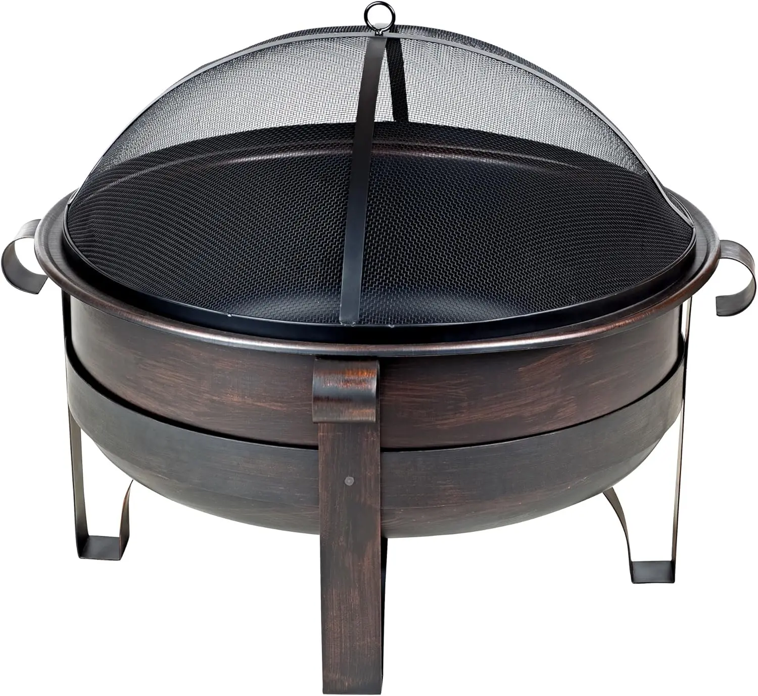 Fire Pit Cornell Wood Burning Unique Brushed Bronze Finish Lightweight Portable Outdoor Firepit Backyard Fireplace Included