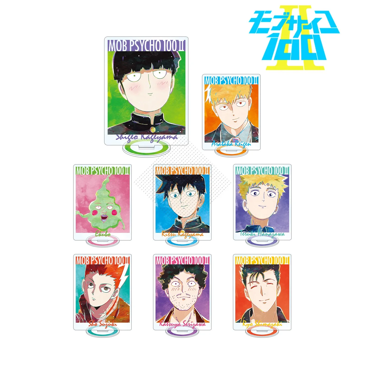 

Reigen Arataka Mobu Saiko Hyaku Kageyama Shigeo Mob Psycho 100 Cosplay Indicative Board Acrylic Ornament Xmas Gift Standing Sign