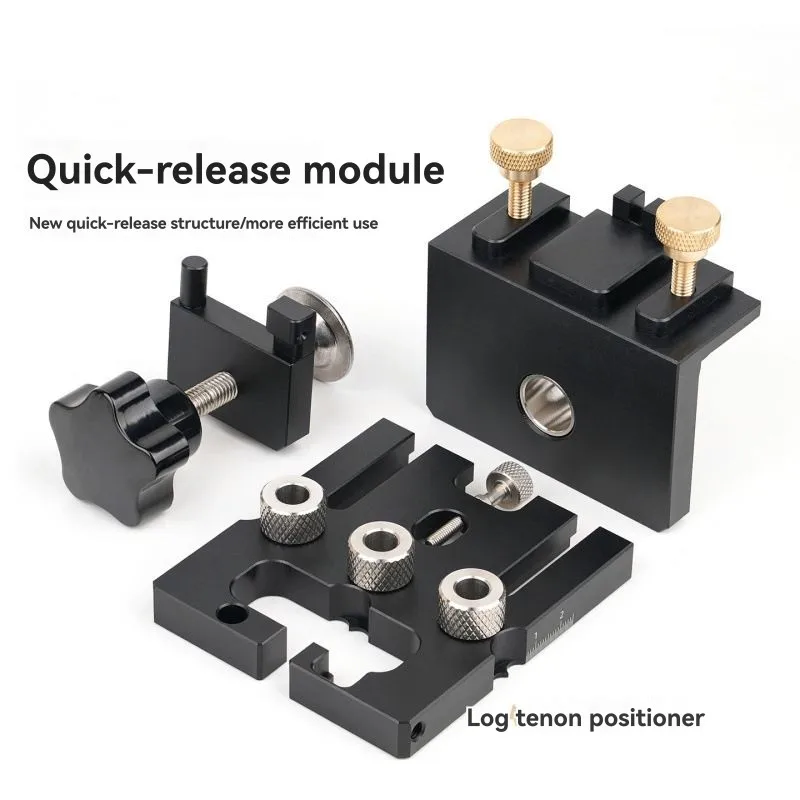 ABGR-Woodworking Drilling Locator 3-In-1 Hole Puncher Doweling Jig Drilling Kit- Carpenter Tool Wood Working Drill Guide Kit-1