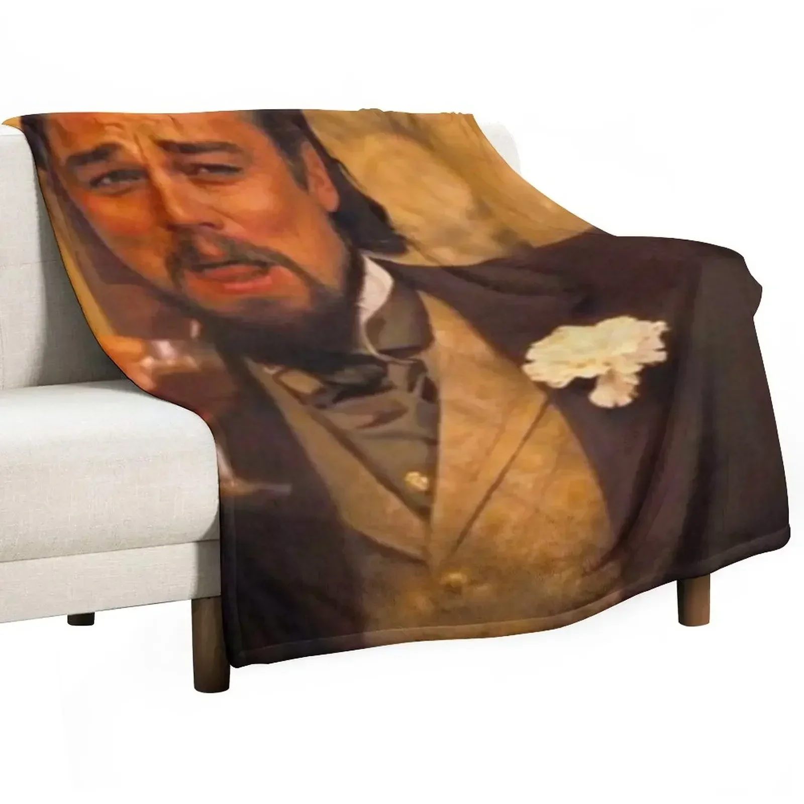 Leonardo DiCaprio Meme Throw Blanket Bed linens Thermal warm for winter Blankets