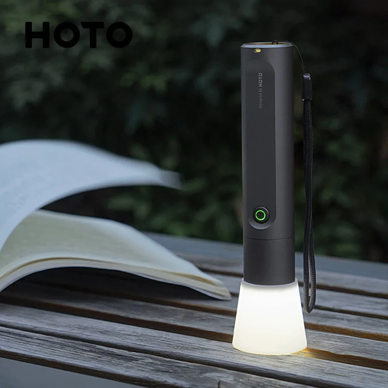 HOTO Flashlight Fit Handheld Small Flashlight Waterproof with Multiple Lighting Modes Suitable for Outdoor Hiking and Camping