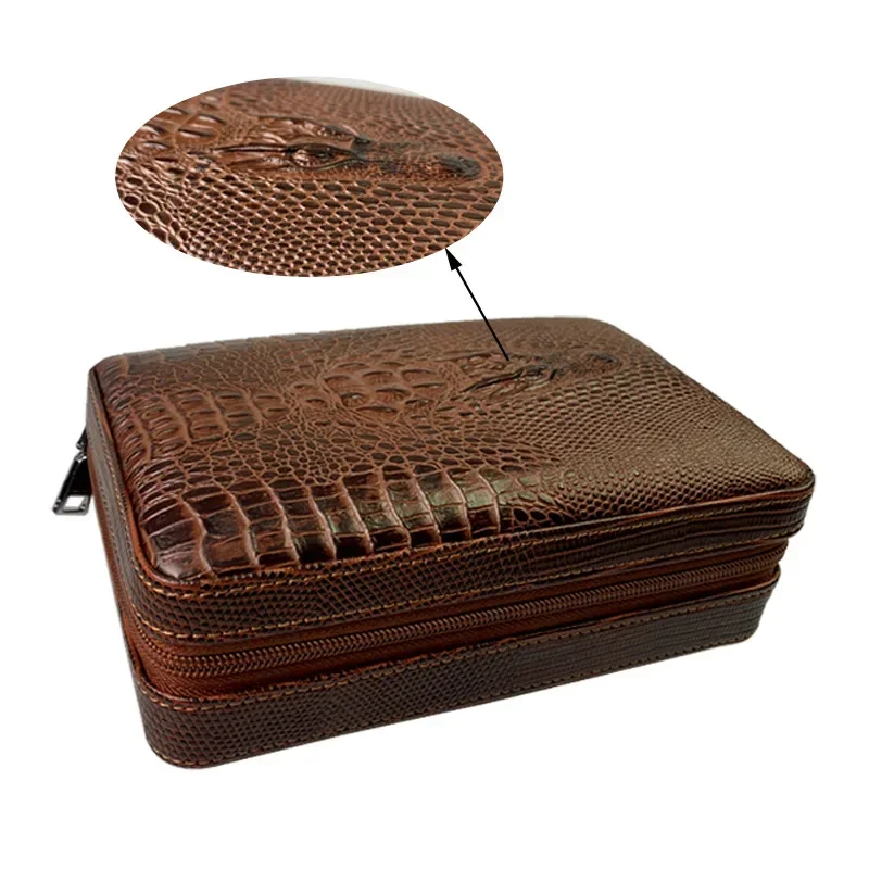 

Portable Cedar Wood Humidor Case, Cigar Case Storage, 4 Cigars Box, Stereoscopic Surface, Smoking Accessories