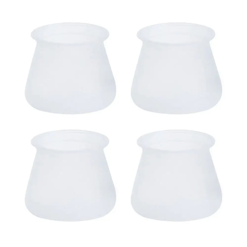4pcs Silicone Table Chair Leg Mat Table Foot Protectors Non-slip Furniture Pads Floor Protectors Feet Covers Chair Leg Caps