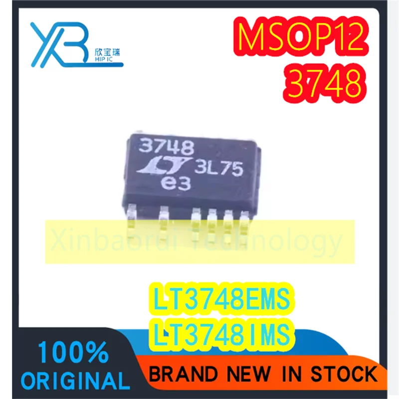 (1/20pieces) LT3748EMS LT3748IMS LT3748 Parts Identification 3748 MSOP-12 Flyback Controller IC 100% Brand New Original