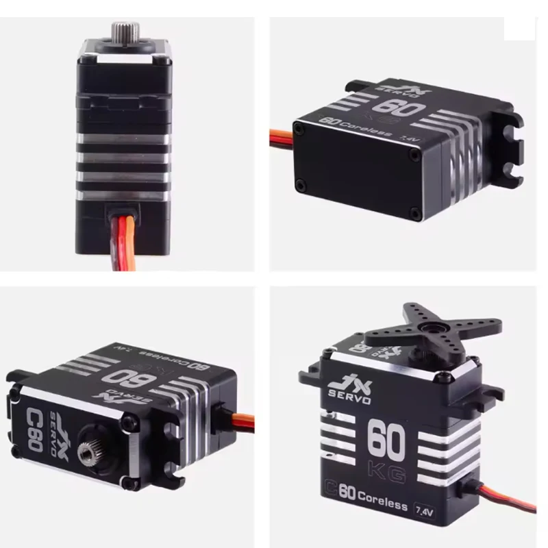 JX B60 C60 Servo de Motor sin escobillas de Metal completo RC 8,4 V 60KG Servo Digital de alto par para modelo de coche RC avión brazo robótico sobre orugas