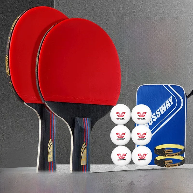 crossway-table-tennis-racket-professional-6-star-finished-product-for-beginners-and-students-double-sided-anti-gum-2-pack