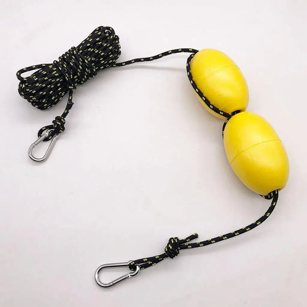 Throw Line Anchor Float Set PVA Material Buoyant Rope Boat Accessory for Outdoor Kayaking and Canoeing