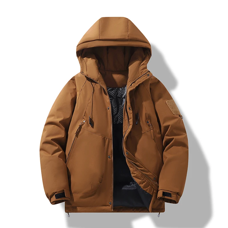 

High-Quality Graphene Men's Thickened Cotton Jacket Couple's Fashionable Windproof Waterproof Warm Outerwear New Winter Style