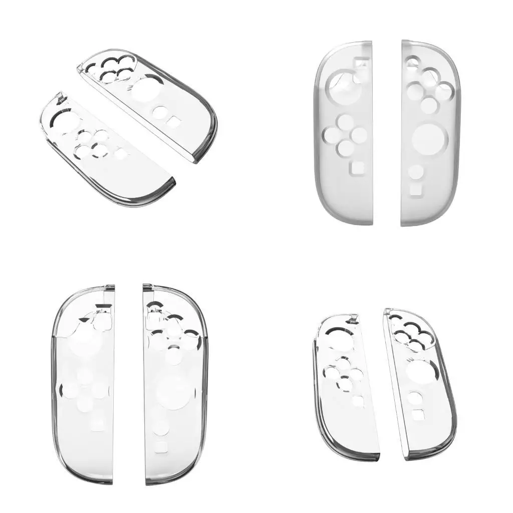 

R53C Shock Resistant PC Case Clear Protective Cover Not Slip Protective Skin Enhances Grip for Consoles 2