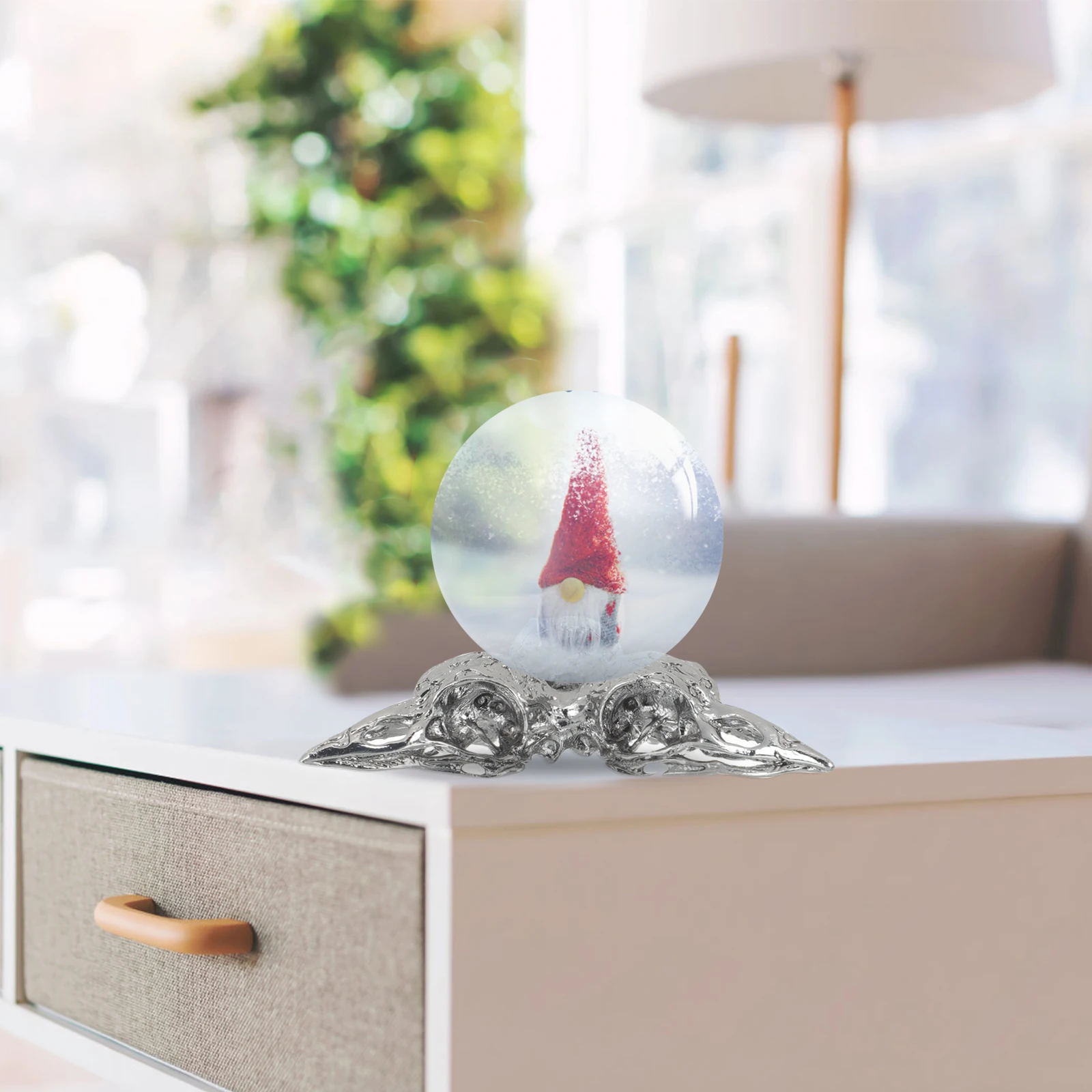 

Creative Metal Crystal Ball Stand Base Decorative Sphere Holder Desktop Ornament Lightweight Premium Alloy Multi-Functional