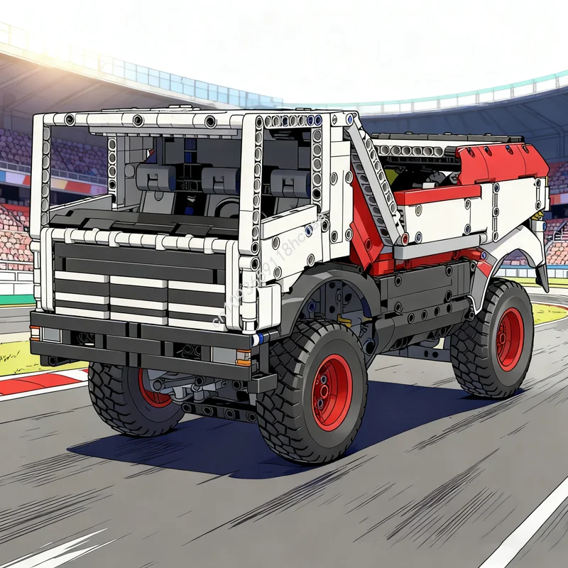 

1008 шт. MOC Дака Раллийный грузовик Техническая модель Строительные блоки Архитектура Сборка Рождественский подарок DIY креативная кирпичная игрушка Дети