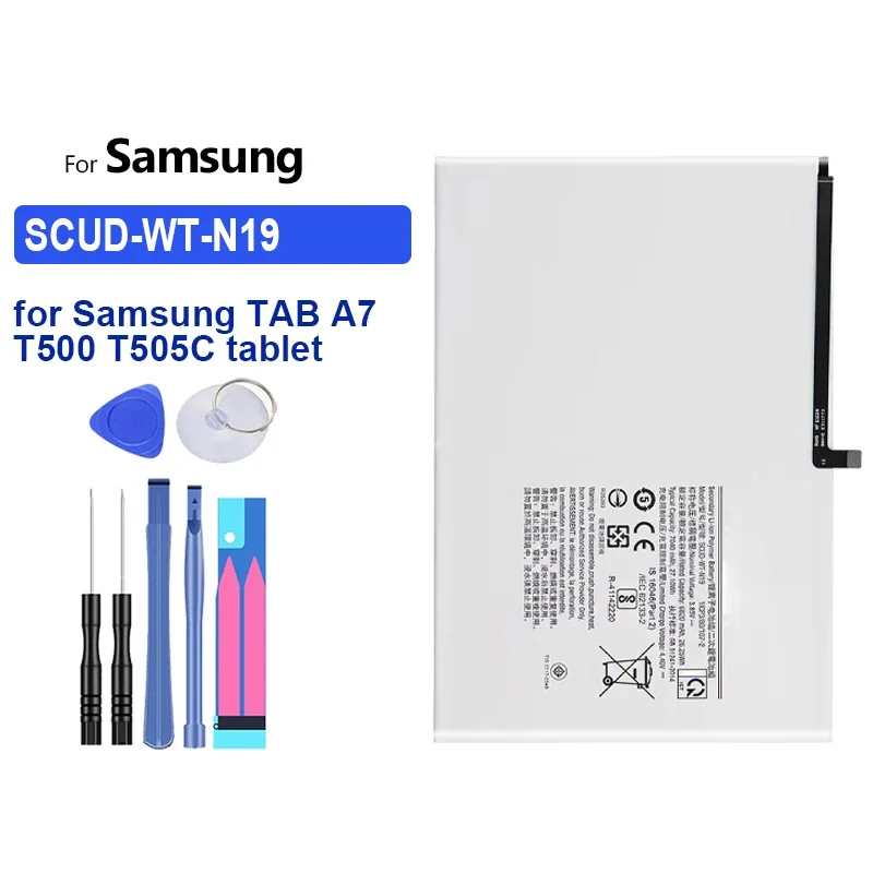 Replacement Battery 4900mAh-7040mAh For Samsung Galaxy Tab A7 10.4 (2020) a7 Lite 8.7 2021 SM-T500 SM-T225N